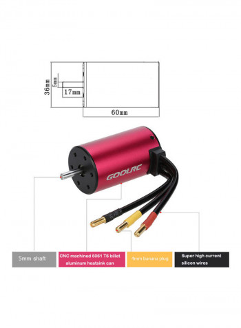 3800KV Brushless Motor And Programming Card Combo Set