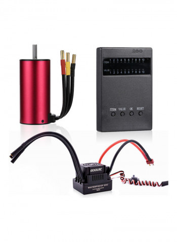 3800KV Brushless Motor And Programming Card Combo Set