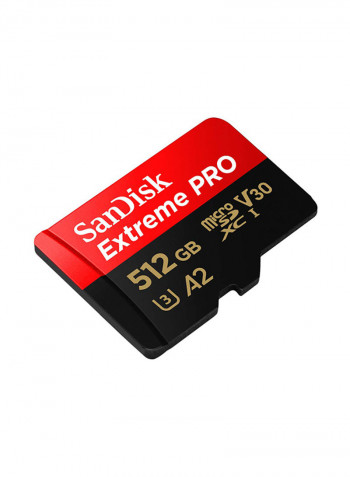 بطاقة ذاكرة إكستريم برو microSDXC متوافقة مع برنامج ريسكيو برو ديولكس سعة 170 ميجابايت/ ثانية A2 C10 V30 UHS-I U4 سعة 512 جيجابايت، ألوان متعددة 512غيغابايت متعدد الألوان