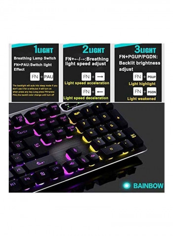 Rechargeable Keyboard And Mouse With Receiver