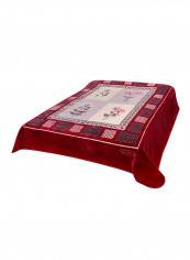 2-Ply Layer Rachel Blanket Polyester Red 220 x 240centimeter
