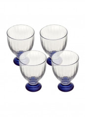 4-Piece Artesano Original Bleu Juice Glass Set Clear/Blue