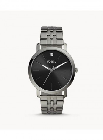 Men's Lux Luther Three-Hand Smoke Stainless Steel Strap Wrist Watch BQ2419