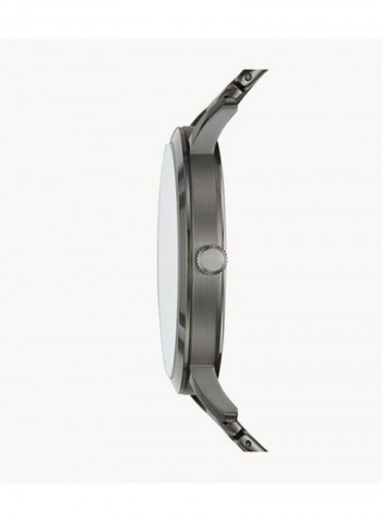 Men's Lux Luther Three-Hand Smoke Stainless Steel Strap Wrist Watch BQ2419