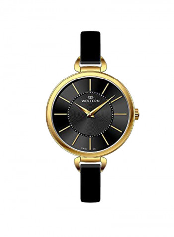 Women's Gold Plated Leather Analog Watch W8139LGP010C