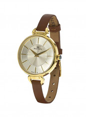 Women's Gold Plated Leather Analog Watch W8139LPP010Z