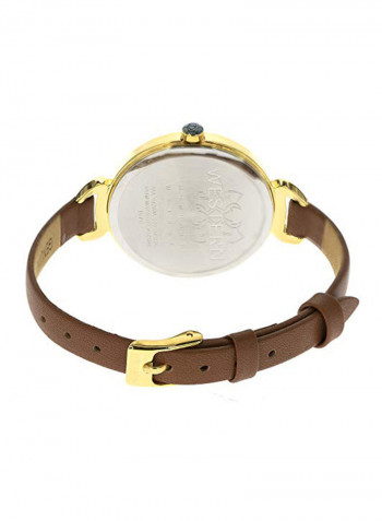 Women's Gold Plated Leather Analog Watch W8139LPP010Z