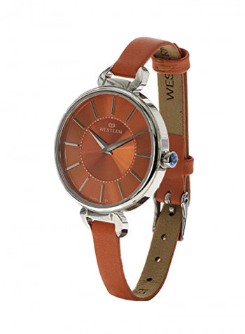 Women's Leather Analog Watch W8139LST010V
