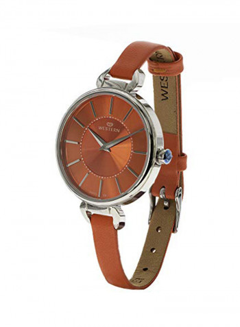 Women's Leather Analog Watch W8139LST010V