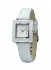 Women's Moment Square Dial Leather Analog Watch W8133LST150F