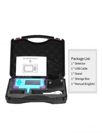 Air Quality Monitor Digital Gas Temp And Humidity Test Equipment Light Blue 26.5cm