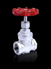 Pressure Hand Wheel Operator Gate Valve Silver/Red 2inch