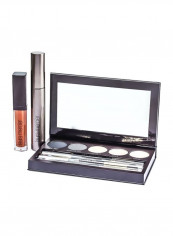 10-Piece Classic Smoky Eye Palette Set Black/Brown/White