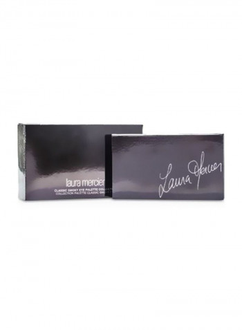 10-Piece Classic Smoky Eye Palette Set Black/Brown/White