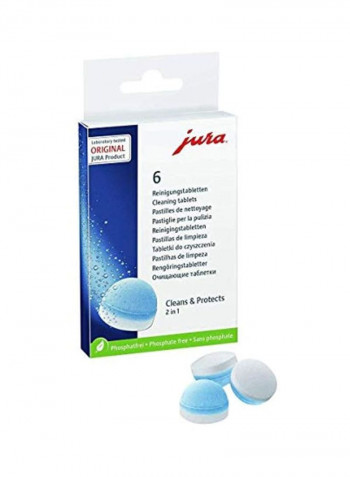 Pack Of 6 Filter Cartridge With Cleaning Tablets Blue
