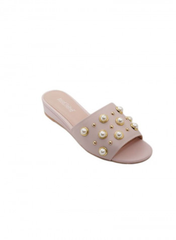 Formal Wedge Sandal Light Pink