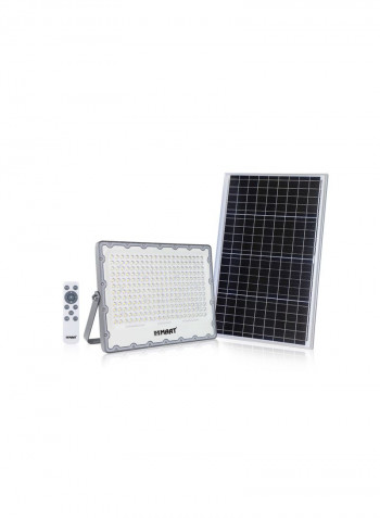 LED Solar Flood Light 300W Grey Body 34cm