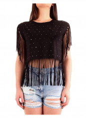 Frill Detail Polka Dot Printed T-Shirt Black reviews Frill Detail Polka Dot Printed T-Shirt Black