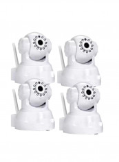 4-Piece Wireless IP Camera Set