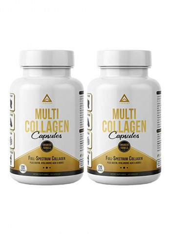 Pack Of 2 Multi Collagen Dietary Supplement - 120 Capsules
