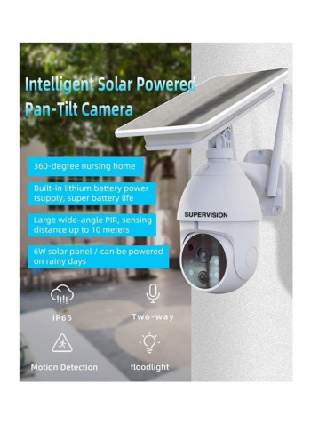 Tuya Smart Solar Wi-Fi PTZ Camera with Sony Lens Day and Night Vision