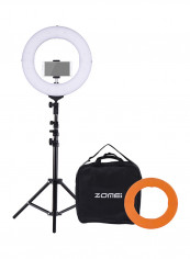 LED Fill Light CRI 90+ With Filter Mini Ball Head Phone Holder 14inch Black