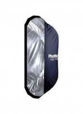 Raja Oval Quick Folding Softbox 50x120centimeter Blue/Silver