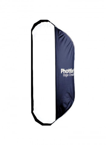 Raja Oval Quick Folding Softbox 50x120centimeter Blue/Silver