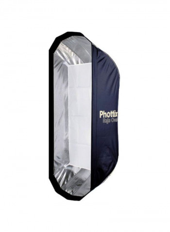 Raja Oval Quick Folding Softbox 50x120centimeter Blue/Silver