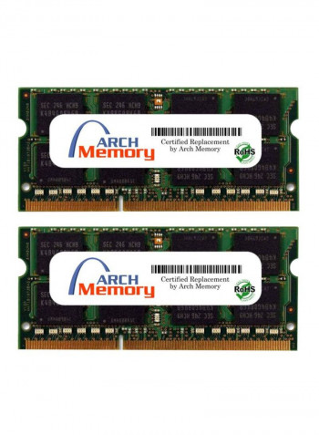 2-Piece SODIMM DDR3 RAM For Lenovo ThinkPad R400 2784-A27 2GB Green