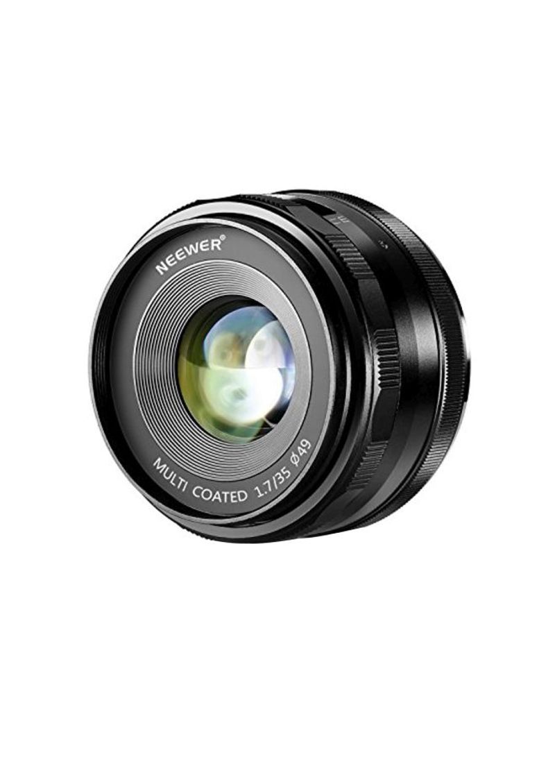 Large Aperture Manual Prime Lens For Sony Black