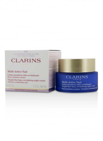 Multi-Active Night Targets Fine Lines Revitalizing Night Cream - For Normal To Combination Skin White 50ml