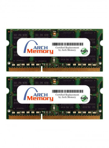 2-Piece SODIMM DDR3 RAM For Lenovo Idea Pad Y450 4189-64U 2GB Green