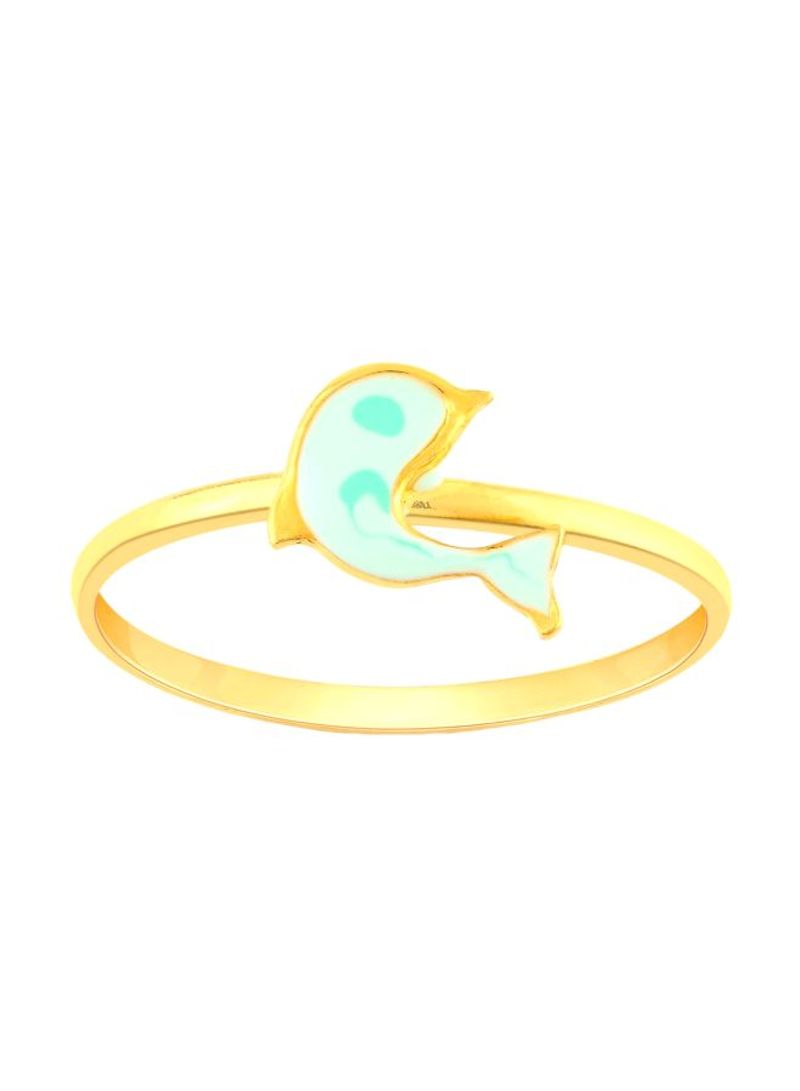 22 Karat Yellow Gold Dolphin Styled Ring