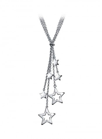 925 Sterling Silver Star Lariat Y Necklace