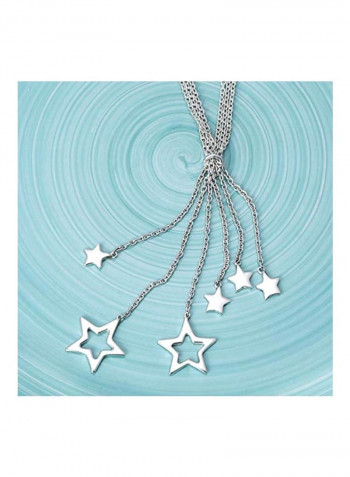 925 Sterling Silver Star Lariat Y Necklace