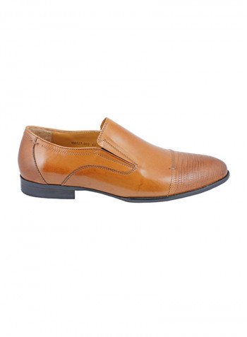 Comfortable Sole Formal Loafers Tan