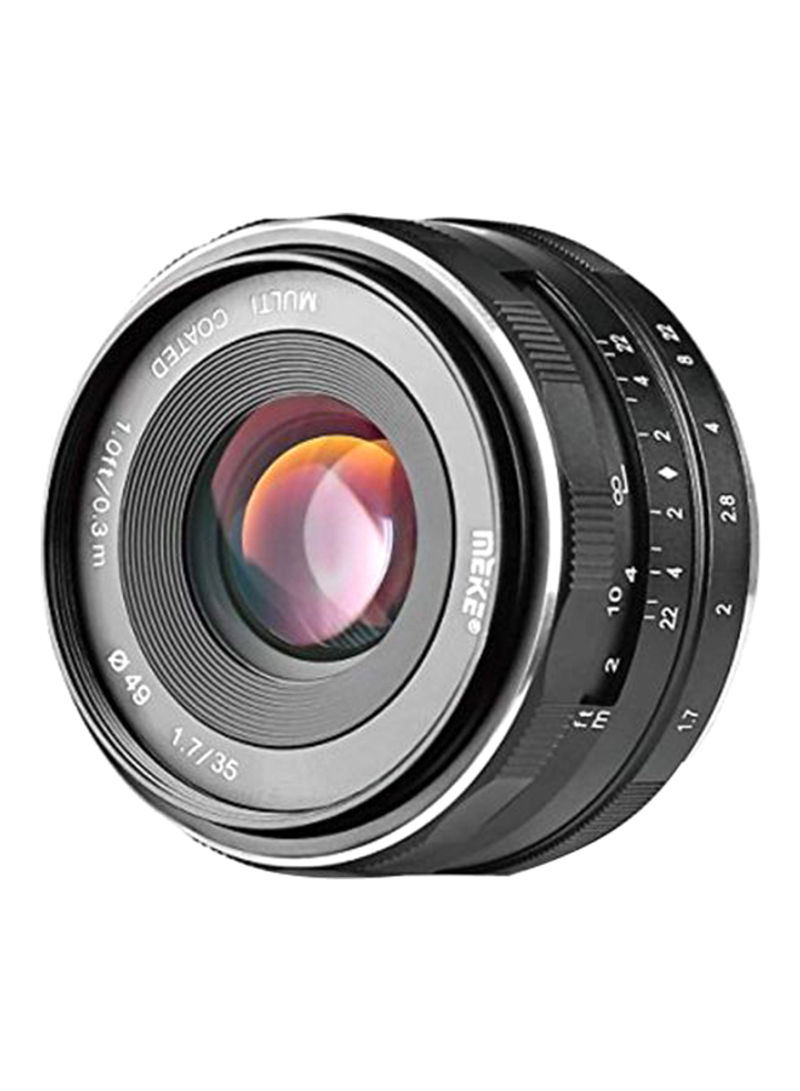 Prime Fixed Lens For Sony E-Mount Digital Mirrorless Camera Black