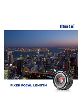 Prime Fixed Lens For Sony E-Mount Digital Mirrorless Camera Black