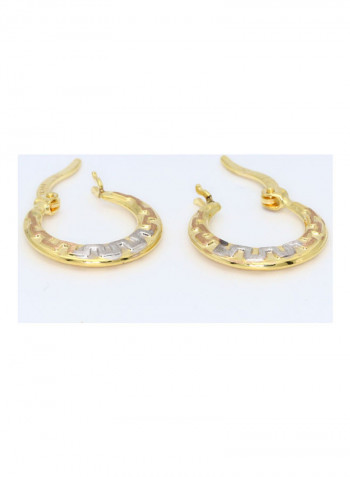 18 Carat Gold Stud Earrings Gold