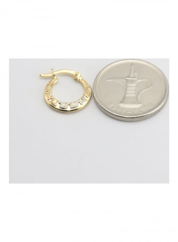 18 Carat Gold Stud Earrings Gold