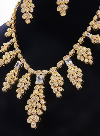 5 Piece Cubic Zirconia Detail Necklace Set