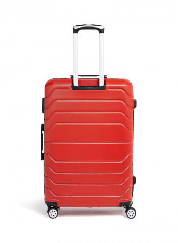 Tidal Hardside 3 Piece Luggage Trolley Set Red