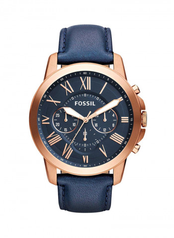 Men's Leather Chronograph Wrist Watch FS4835