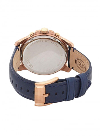 Men's Leather Chronograph Wrist Watch FS4835