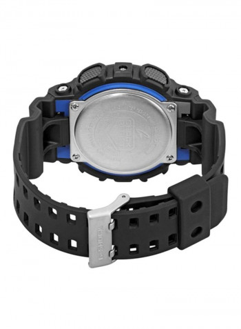 Men's Water Resistant Rubber Analog/Digital Watch GA-100-1A2DR
