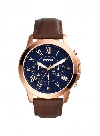 Men's Leather Chronograph Watch FS5188