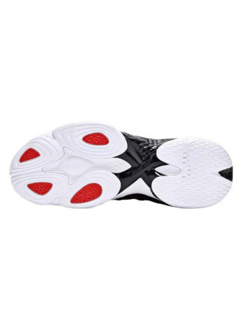 Men's Quickfoam Lite Professional Basketball Sneakers Black/White/Red