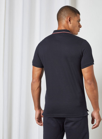 Tipped Slim Polo Desert Sky
