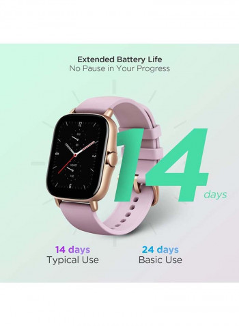 GTS 2e Smartwatch With 24 Hours Heart Rate And SPO2 Monitor Lilac Purple